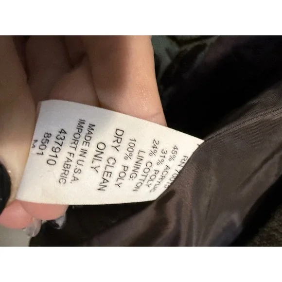 Vintage Bentley a Floral Brocade Jacket Women's Size Medium Brown Blue Textured - Picture 3 of 7